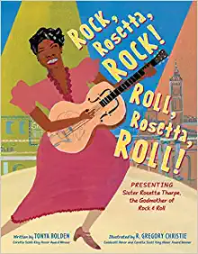 R. Gregory Christie - Illustrator - Rock, Rosetta, Rock! Roll, Rosetta, Roll!: Presenting Sister Rosetta Tharpe, the Godmother of Rock & Roll
